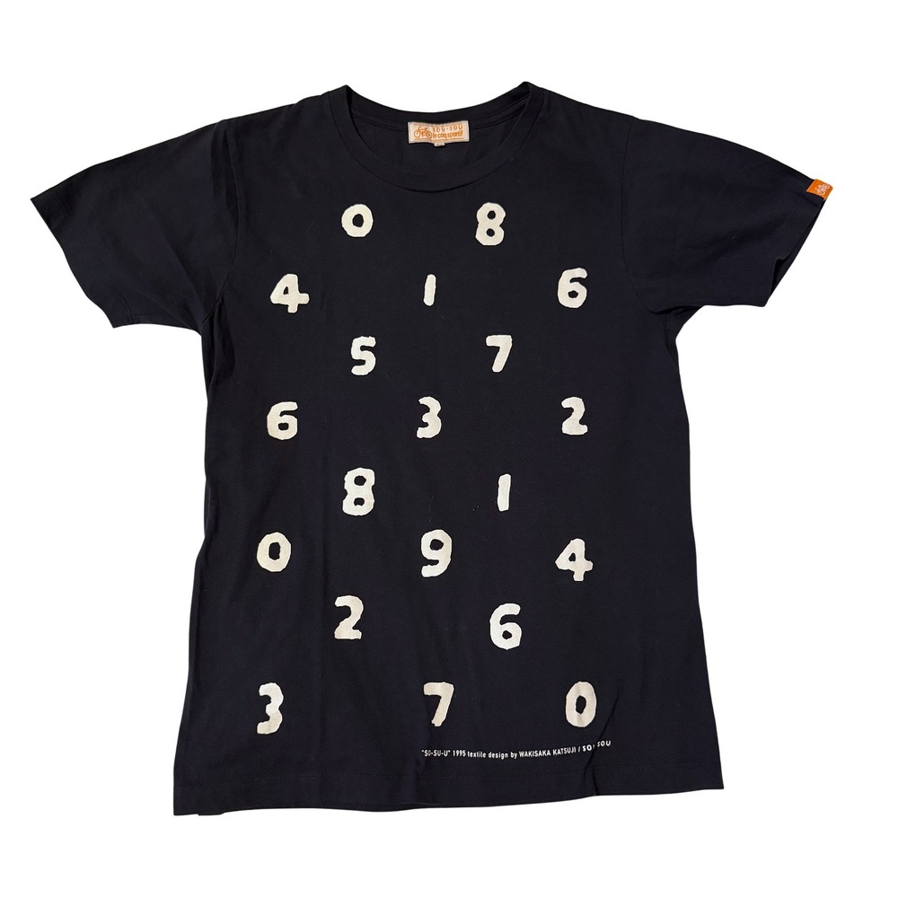 Sou Sou x Le Coq Sportif Wakisaka Katsuji SO-SU-U Number Navy T-Shirt Mens M